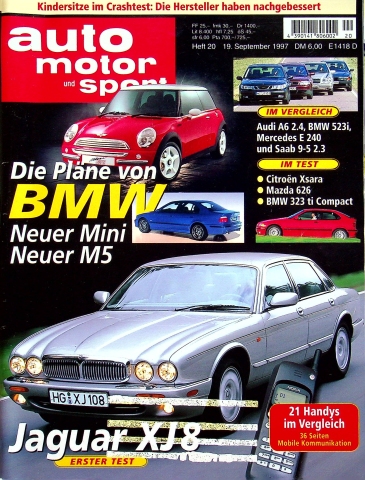 Deckblatt Auto Motor und Sport (20/1997)